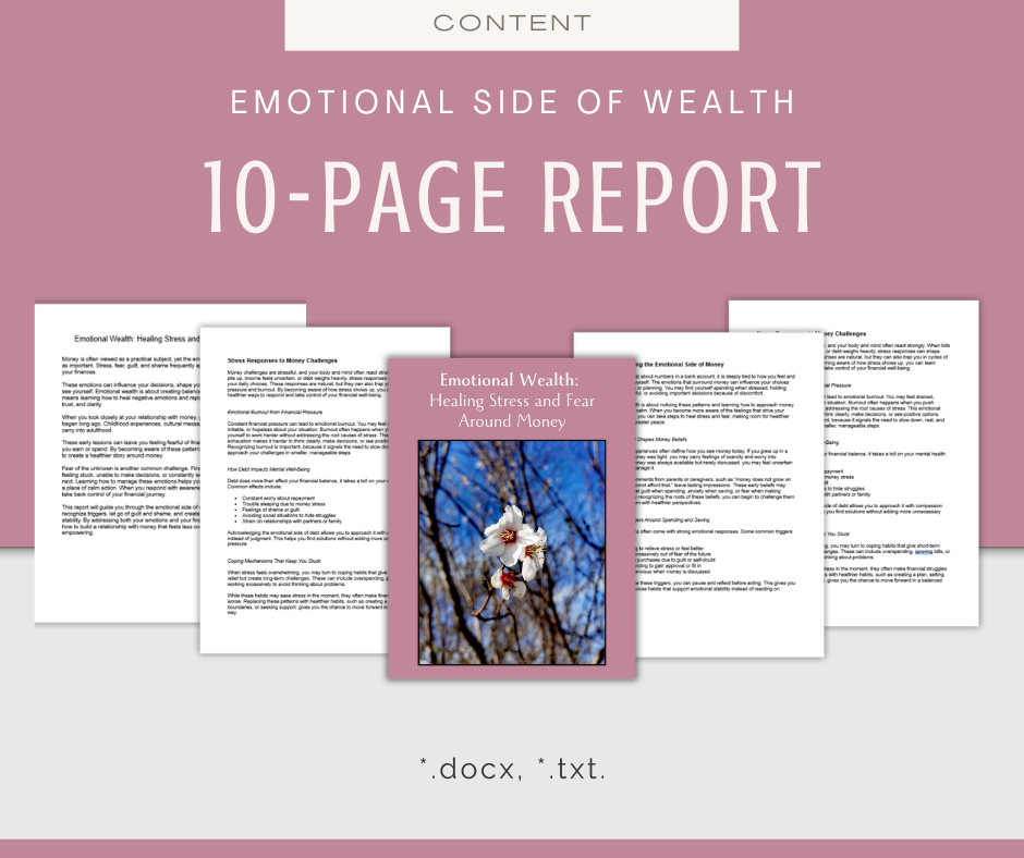 The Emotional Side of Wealth | Content & Journal Bundle