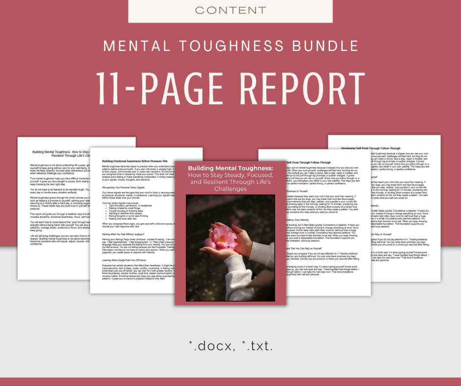 Mental Toughness | Content & Journal Bundle
