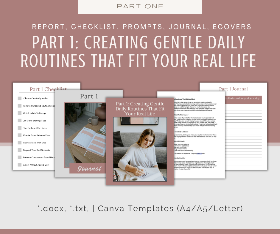 4-Part eCourse: Gentle Routines For Busy Women