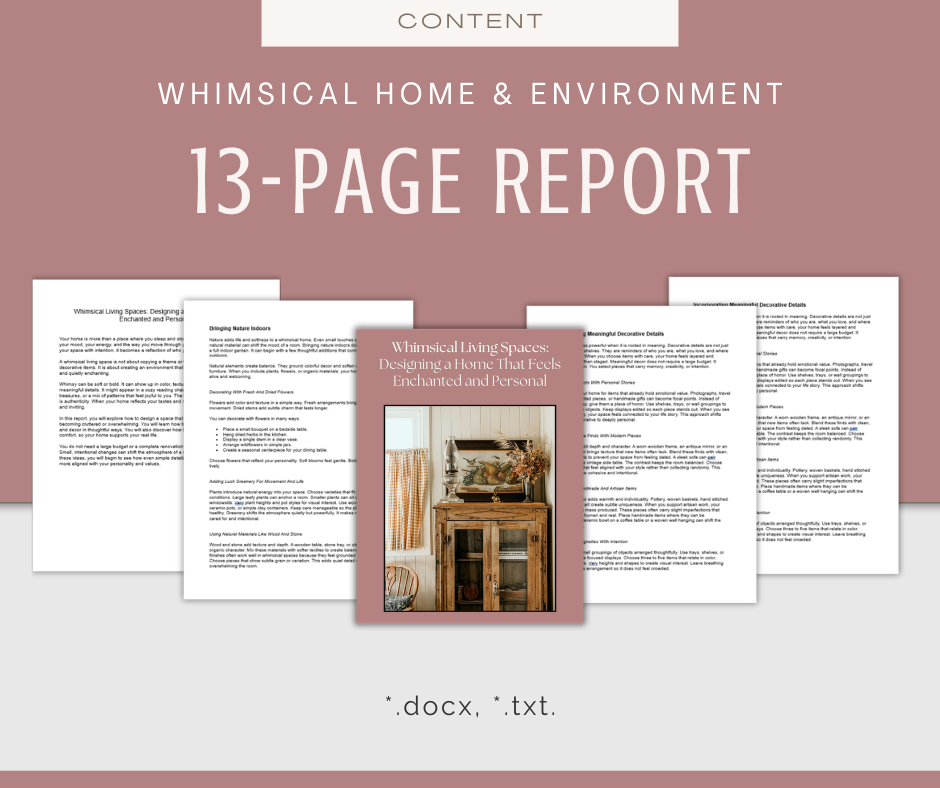Whimsical Home and Environment | Content & Journal Bundle