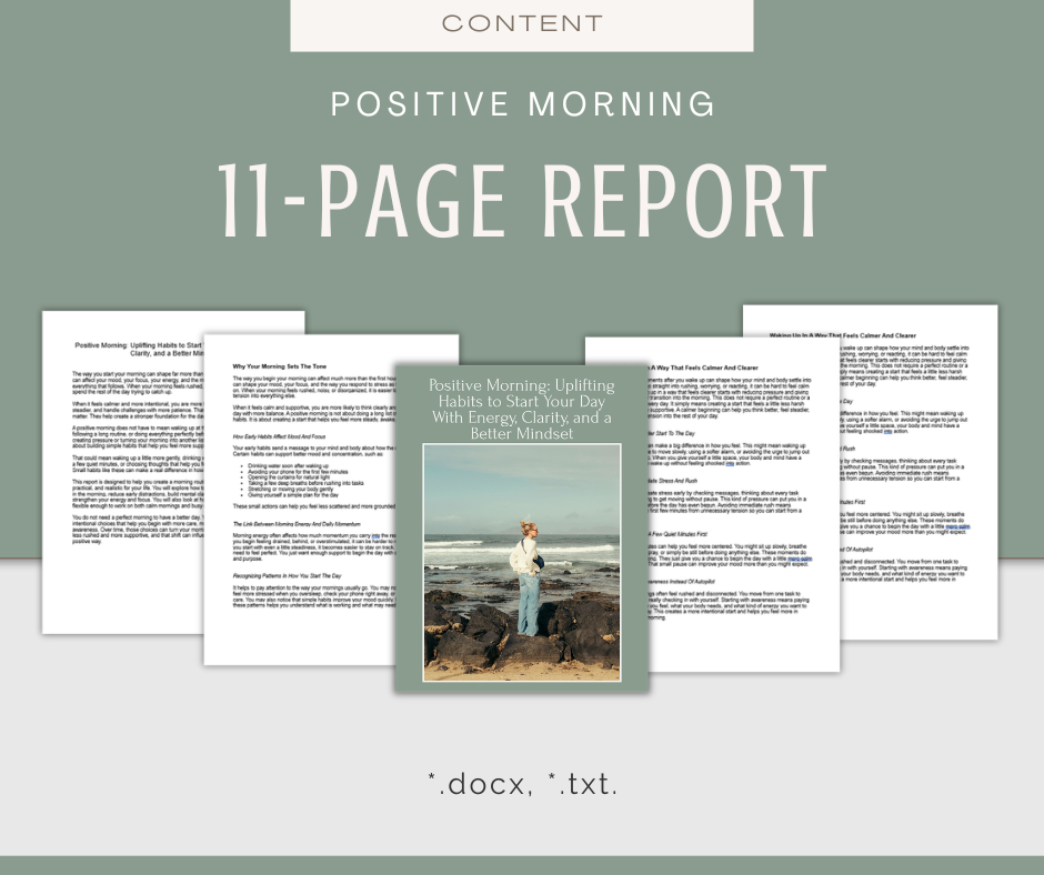 Positive Morning | Report & Articles Bundle
