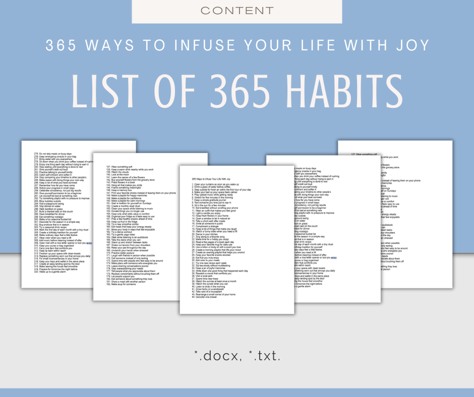 365 Ways to Infuse Your Life With Joy | Content Bundle
