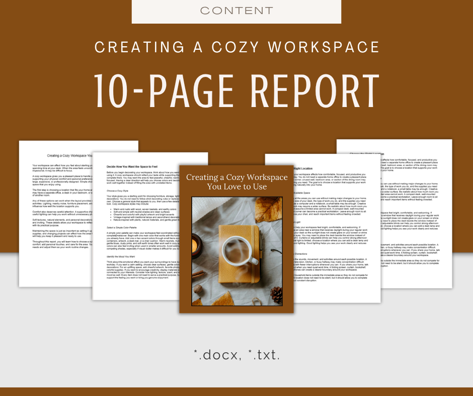 Cozy Workspace | Content & Journal Bundle