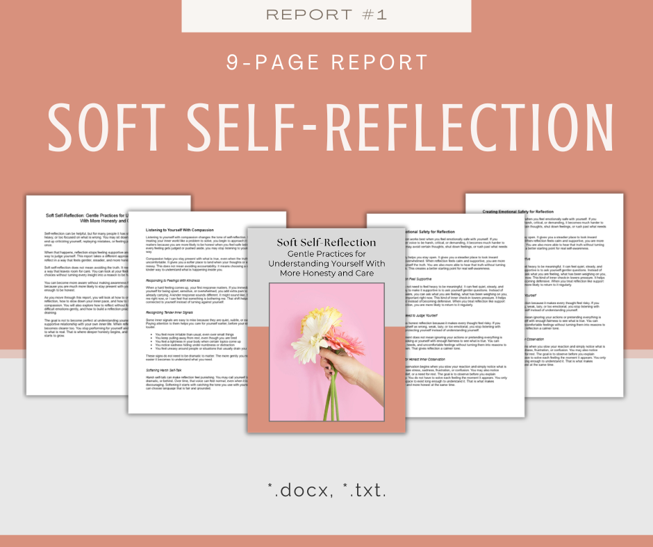 Self-Reflection Reports | 10 Report Bundle
