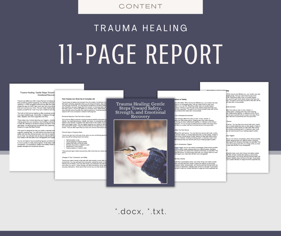 Trauma Healing | Report & Articles Bundle