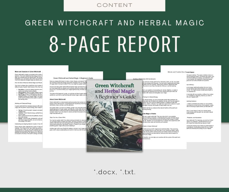 Green Witch Magic | Content & Journal Bundle