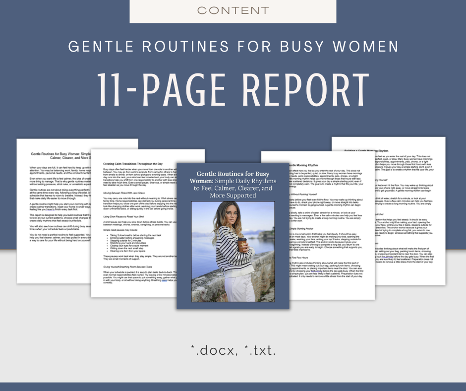 Gentle Routines For Busy Women | Content & Journal Bundle