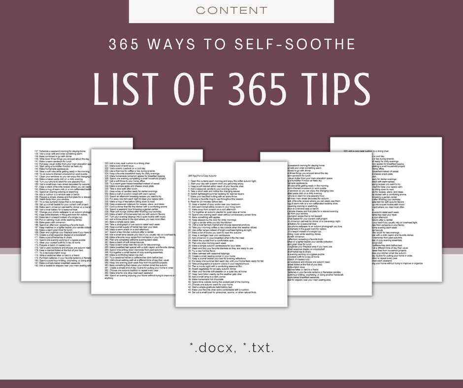 365 Tips For a Cozy Autumn | Content Bundle
