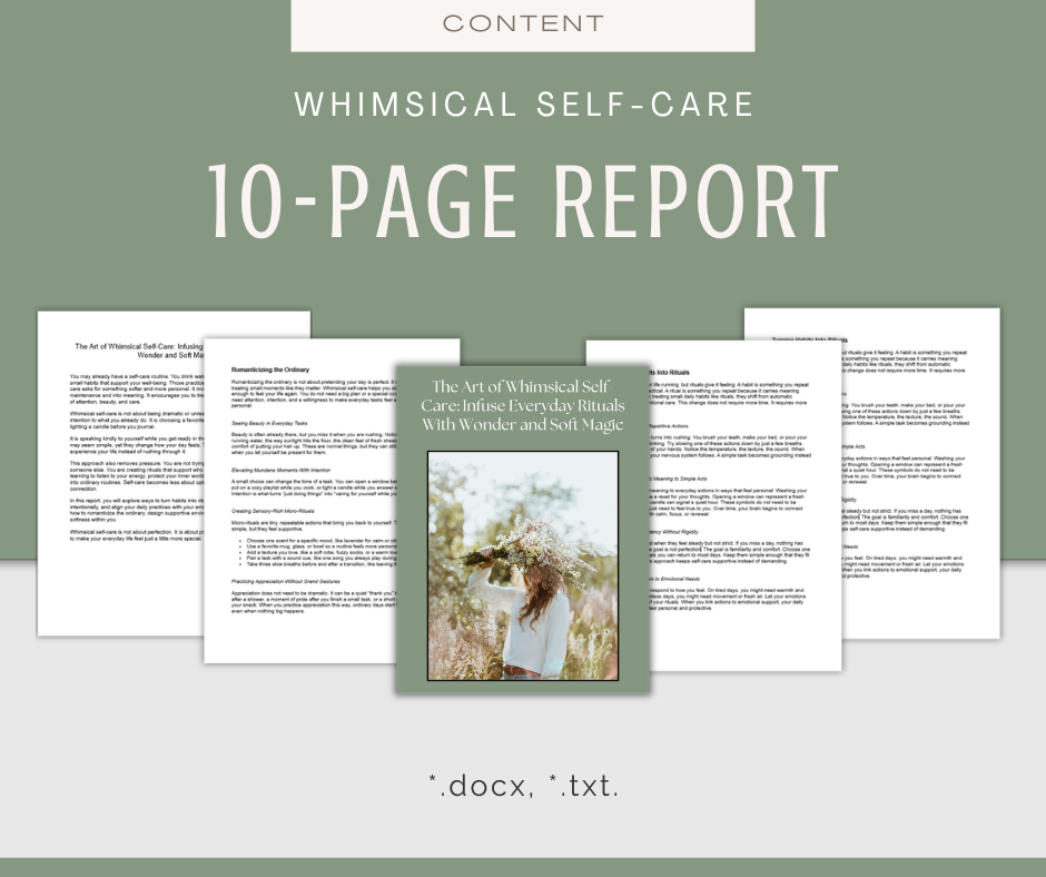 Whimsical Self-Care | Content & Journal Bundle