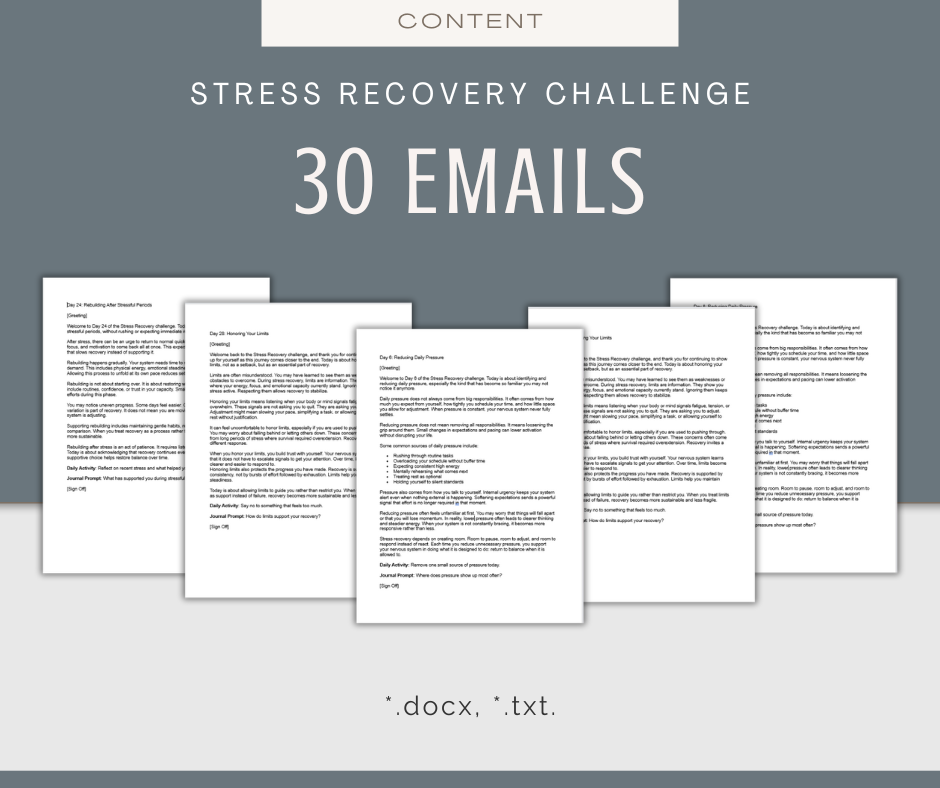 30-Day Stress Recovery Challenge