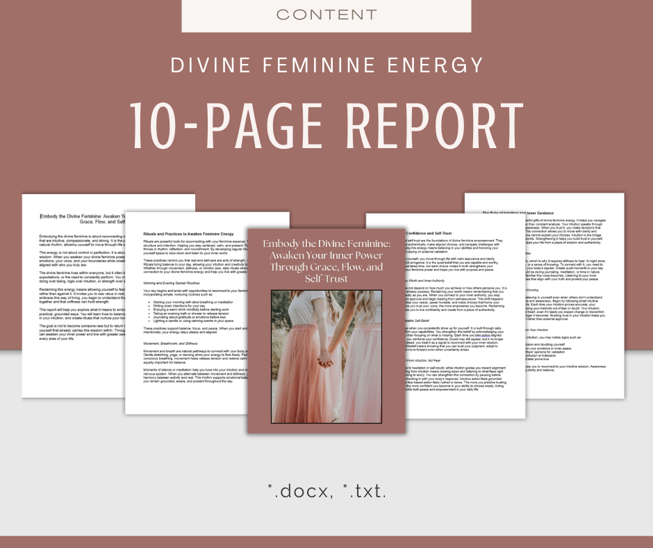Divine Feminine Energy | Content & Journal Bundle