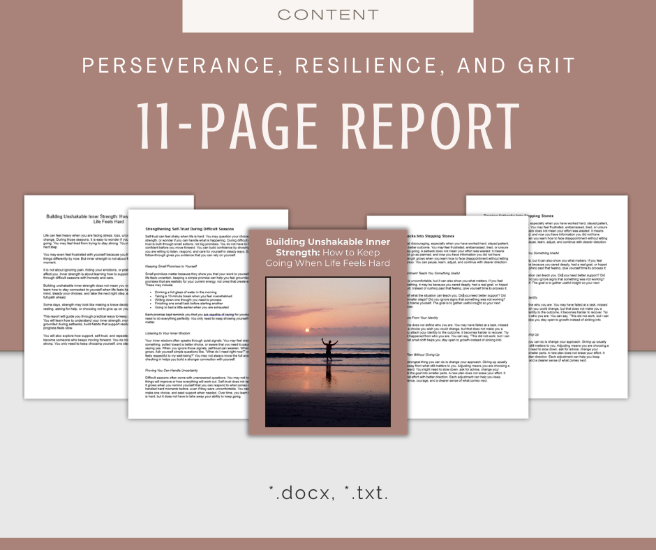 Perseverance, Resilience, and Grit | Content & Journal Bundle