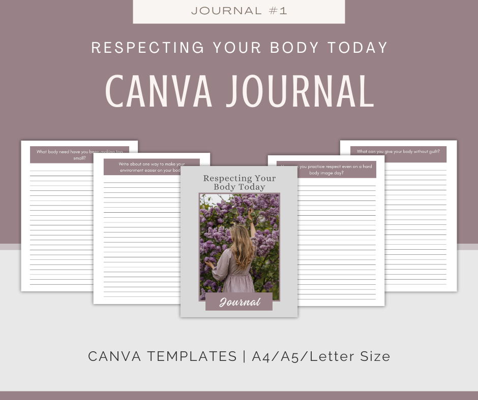 Body Respect and Gentle Wellness Journal Collection | 10 Journals