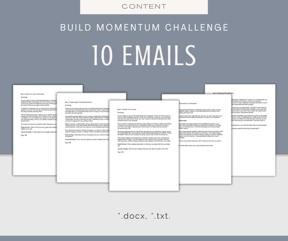 10-Day Build Momentum Challenge