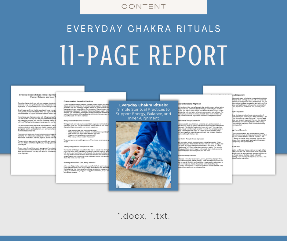 Everyday Chakra Rituals | Content & Journal Bundle
