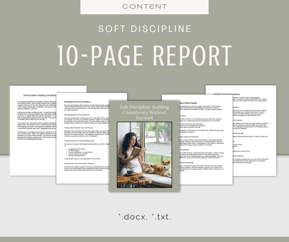 Soft Discipline | Content & Journal Bundle