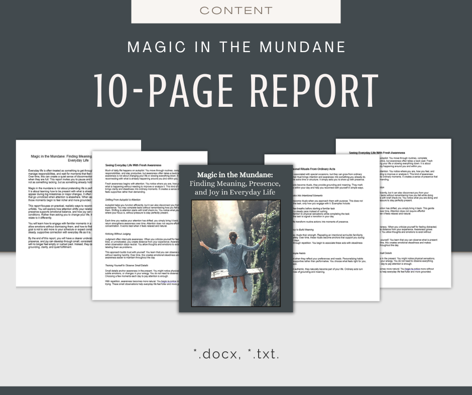 Magic in the Mundane | Content & Journal Bundle