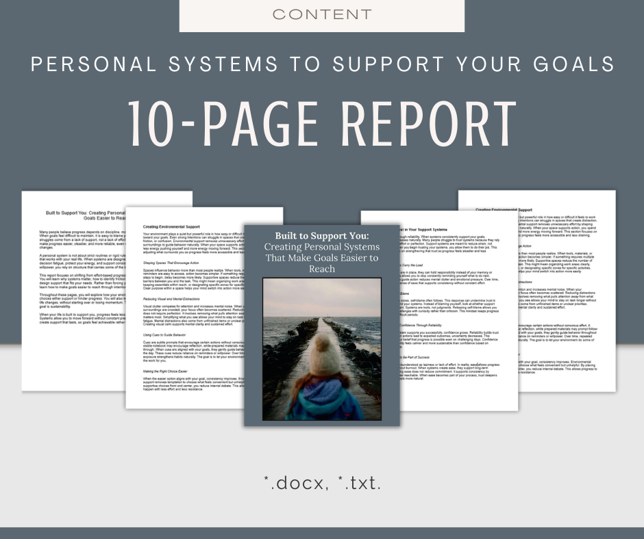 Personal Systems to Support Your Goals | Content & Journal Bundle