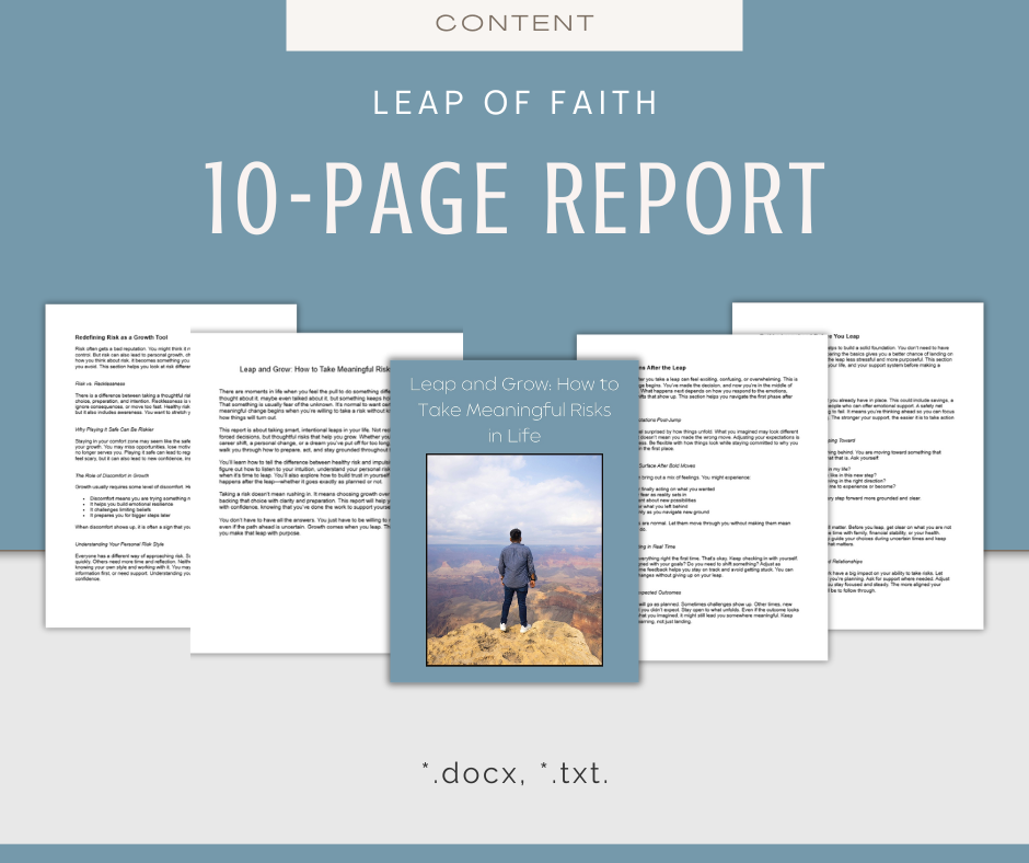 Leap of Faith | Content & Journal Bundle