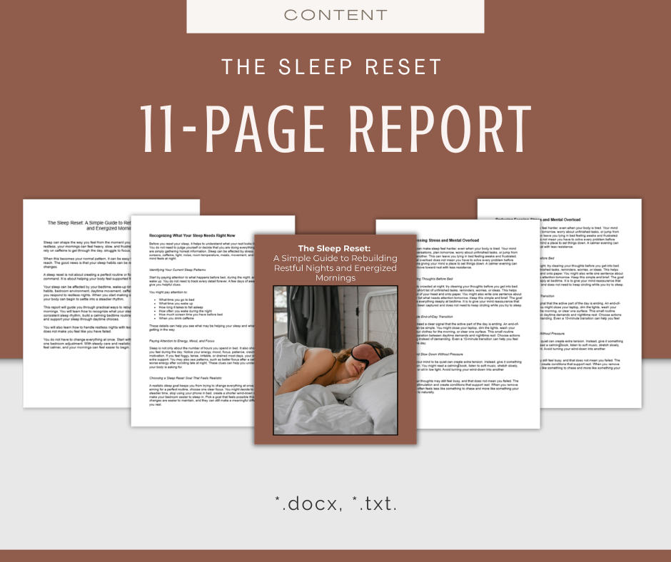 The Sleep Reset | Content & Journal Bundle