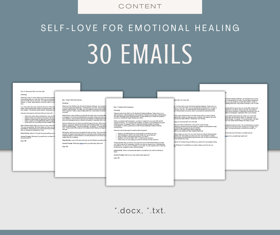 30-Day Self-Love For Emotional Healing Challenge
