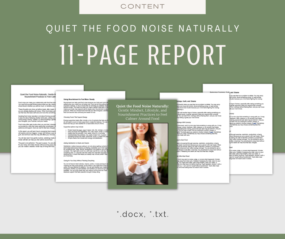 Quiet the Food Noise Naturally | Content & Journal Bundle