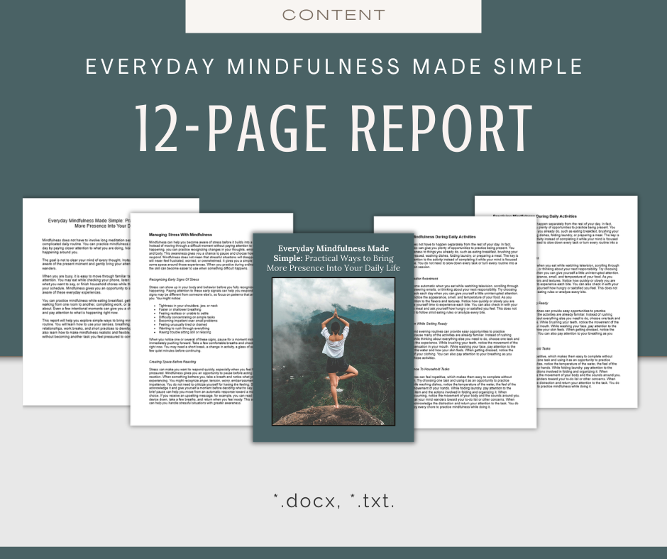 Meditation, Mindfulness, and Breathing | Content & Journal Bundle