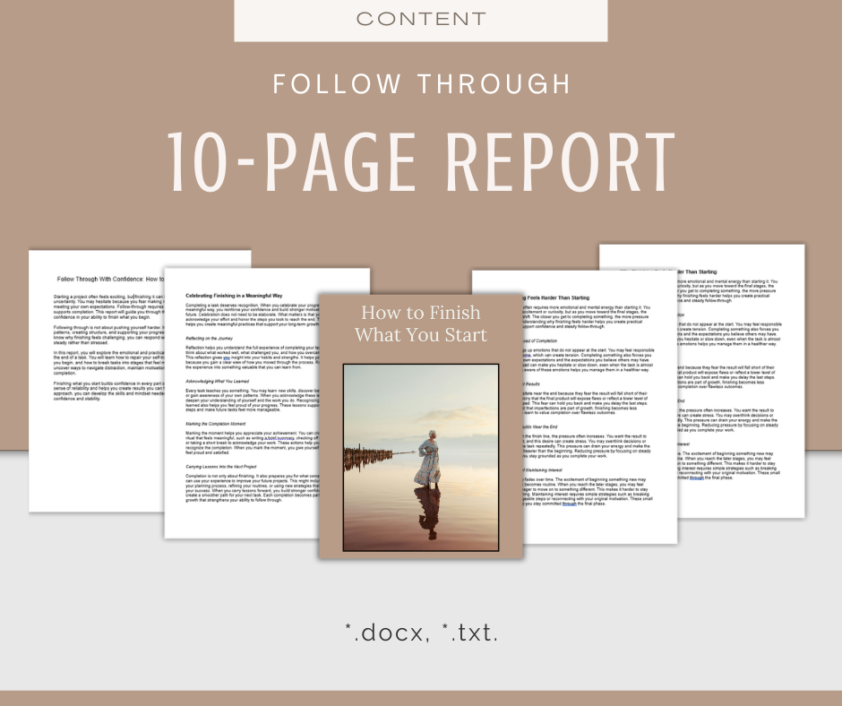 Follow Through | Content & Journal Bundle