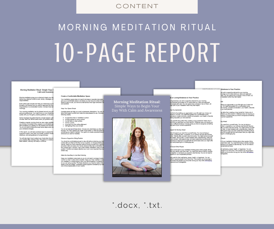Daily Meditation Rituals | Content & Journal Bundle