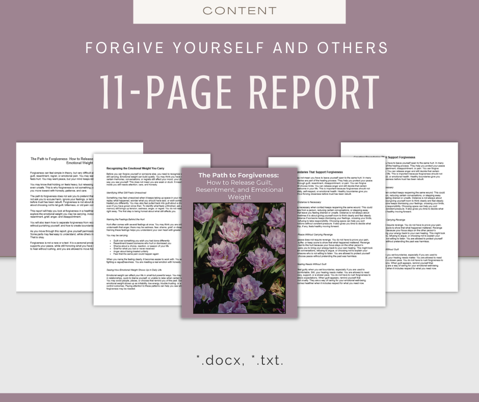 Forgive Yourself and Others | Content & Journal Bundle