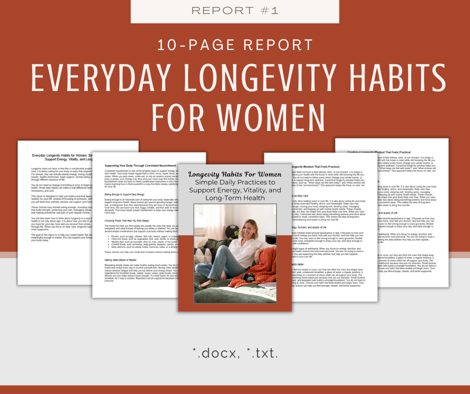 Longevity Habits and Preventative Wellness | 5 Report Bundle