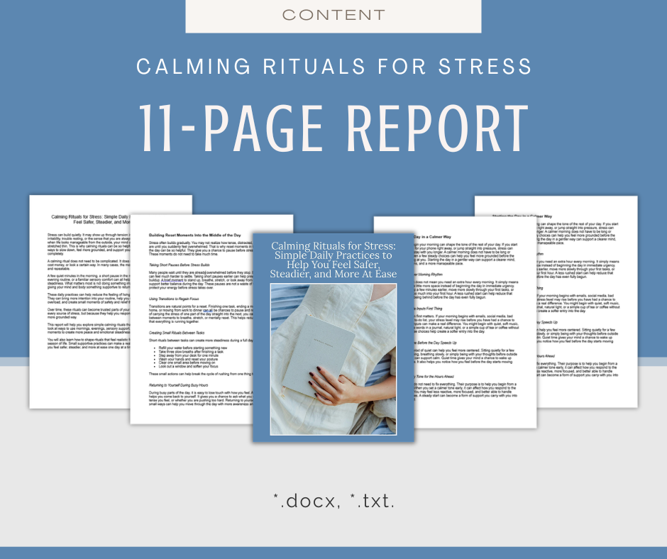 Calming Rituals For Stress | Report & Articles Bundle