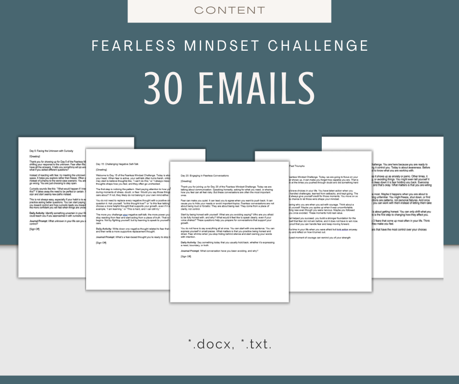 30-Day Fearless Mindset Challenge