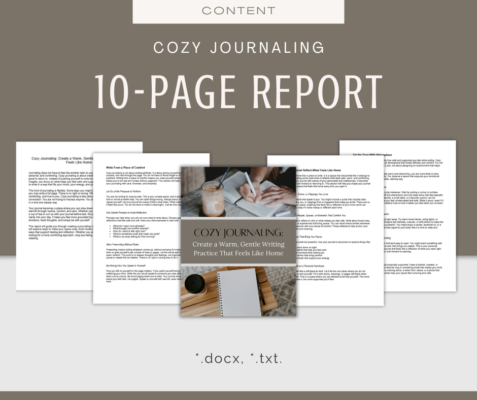 Cozy Journaling | Content & Journal Bundle