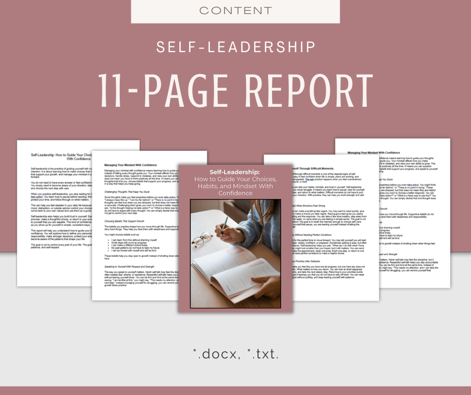 Self-Leadership | Content & Journal Bundle