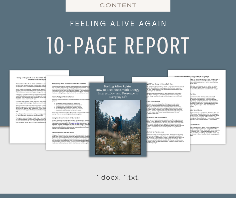 Feeling Alive Again | Content & Journal Bundle