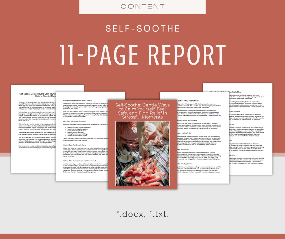 Self-Soothe | Report & Articles Bundle