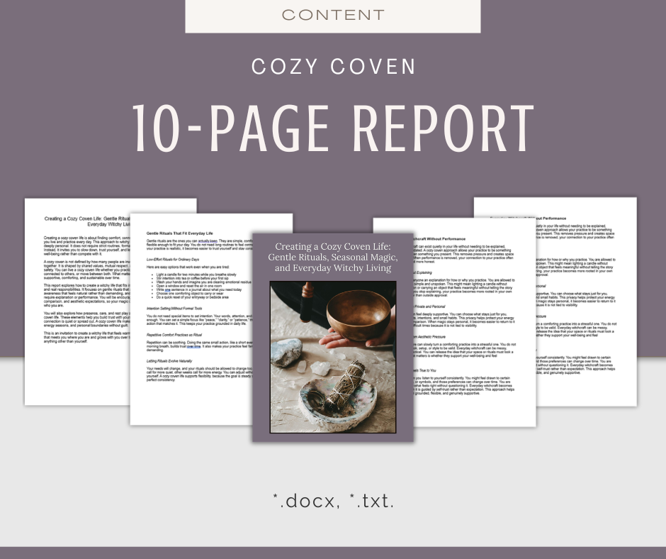 Cozy Coven | Content & Journal Bundle