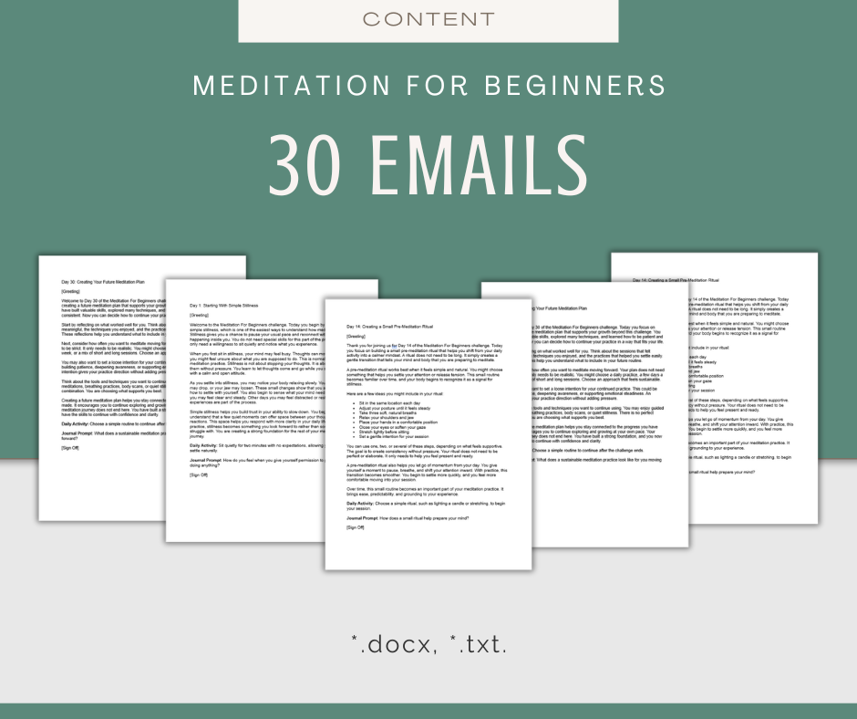 30-Day Meditation For Beginners Challenge