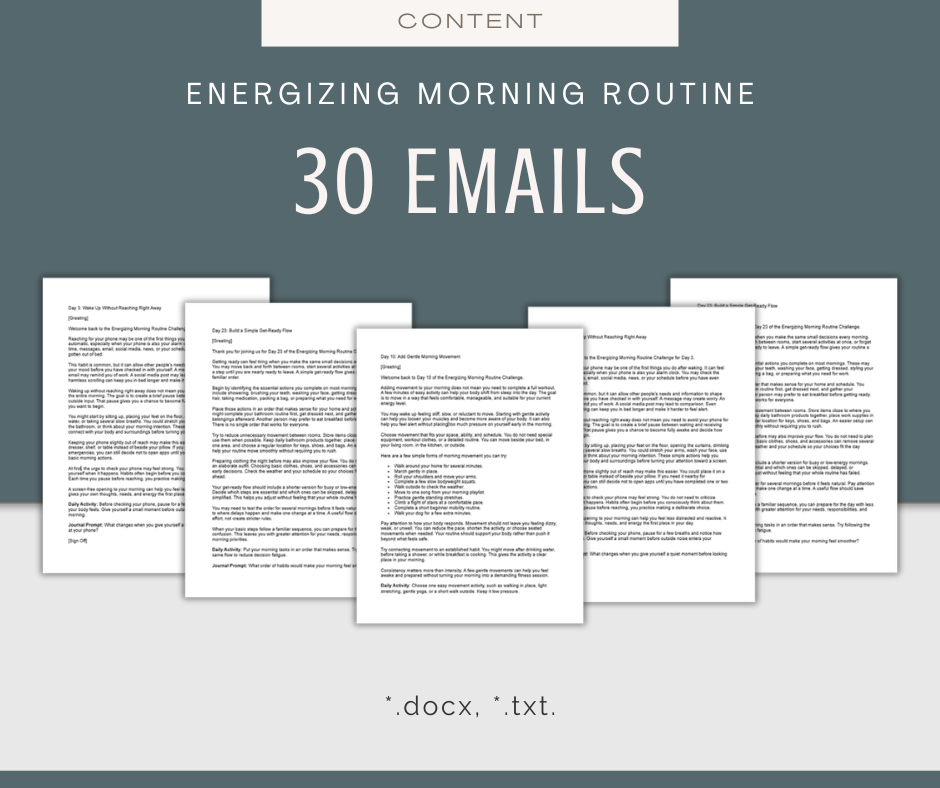 30-Day 'Energizing Morning Routine' Challenge