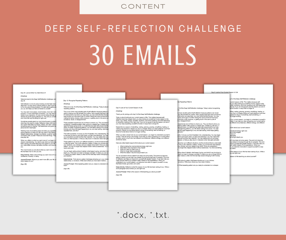 30-Day Deep Self-Reflection Challenge