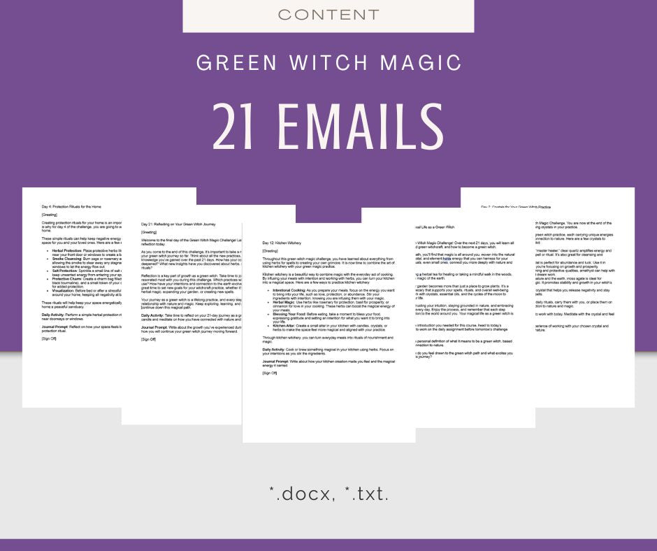 21-Day Green Witch Magic Challenge