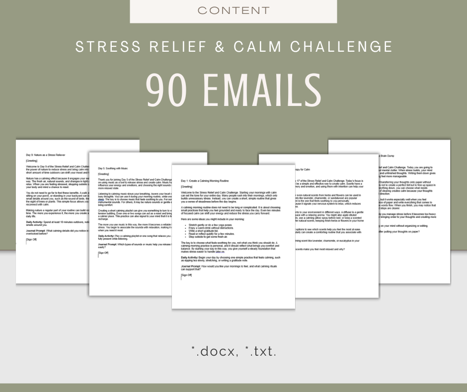 90-Day Stress-Relief and Calm Challenge