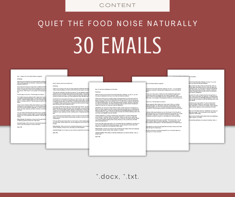 30-Day 'Quiet the Food Noise Naturally' Challenge