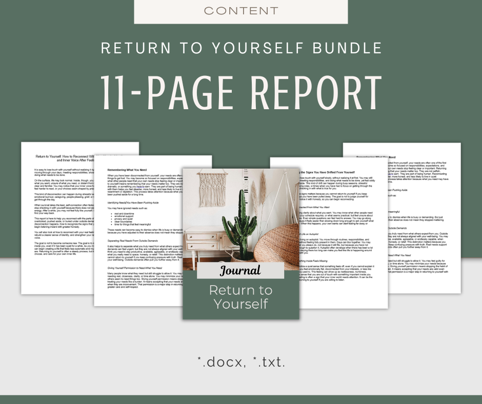 Return to Yourself | Content & Journal Bundle