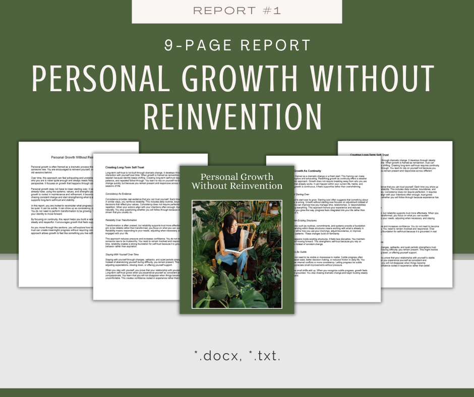 Lifestyle Maintenance Reports | 5 Report Bundle