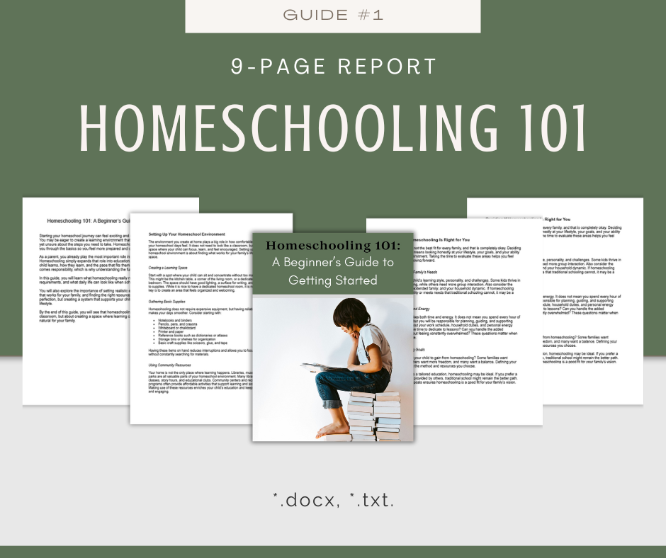 Homeschooling 101 | Content Bundle