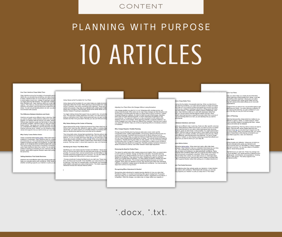 Planning With Purpose | MEGA Content and Templates Bundle
