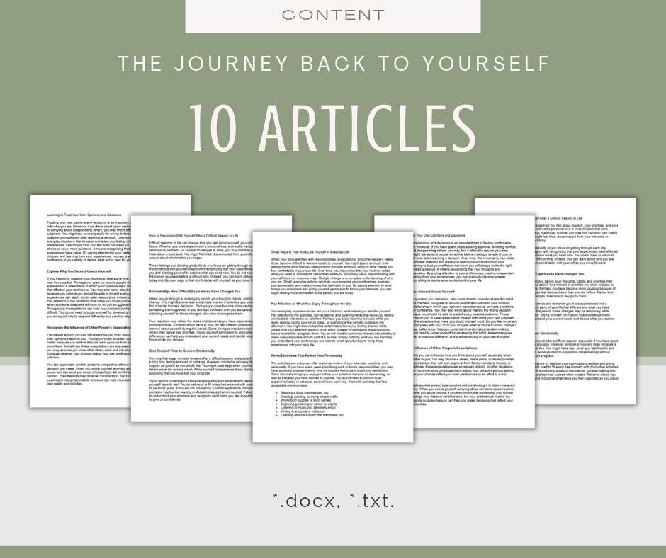 The Journey Back to Yourself | MEGA Content and Templates Bundle