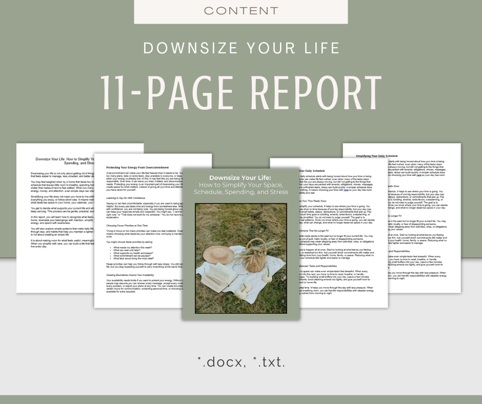 Downsize Your Life | Content & Journal Bundle